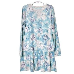 Star Wars Grogu Baby Yoda Tie Dye Long Sleeve Dress Size Medium (7/8)